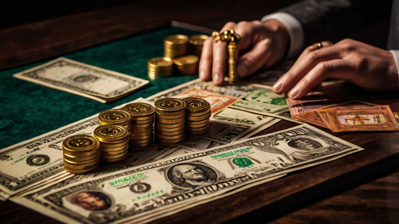 Jeu de stratégie financière en action
