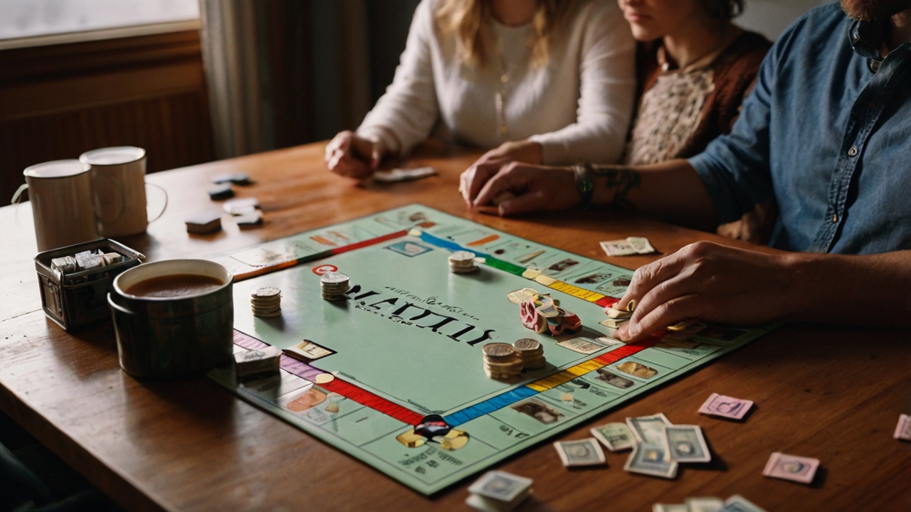 Plateau de jeu financier